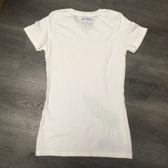RVL7 by RE:VOLVE T-Shirt White Slim Organic Cotton Juniors Size XS Environmental - Picture 4 of 7
